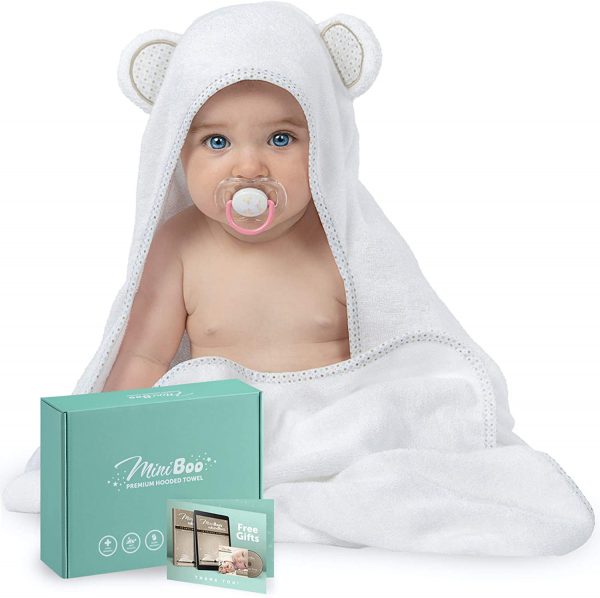 Bamboo Hooded Baby Towel – Ultra Soft and SBaby Bath Towels for Newborns